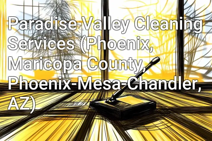 Paradise Valley Cleaning Services (Phoenix, Maricopa County, Phoenix-Mesa-Chandler, AZ)