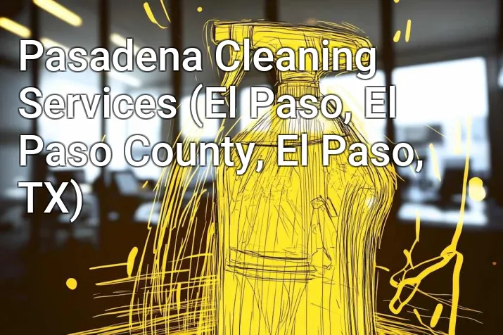 Pasadena Cleaning Services (El Paso, El Paso County, El Paso, TX)