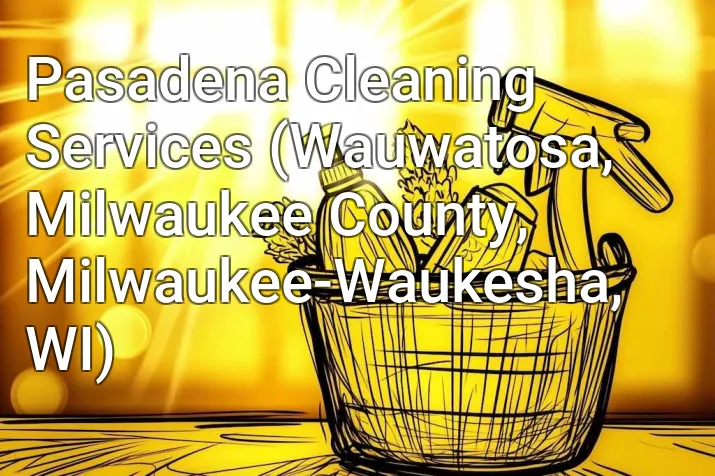 Pasadena Cleaning Services (Wauwatosa, Milwaukee County, Milwaukee-Waukesha, WI)