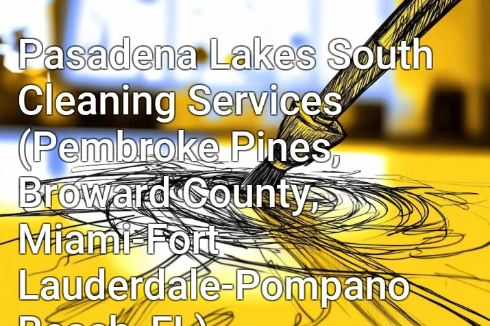 Pasadena Lakes South Cleaning Services (Pembroke Pines, Broward County, Miami-Fort Lauderdale-Pompano Beach, FL)