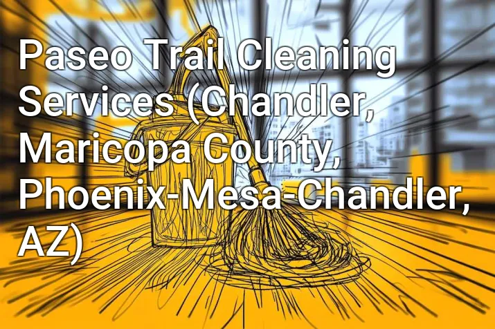 Paseo Trail Cleaning Services (Chandler, Maricopa County, Phoenix-Mesa-Chandler, AZ)
