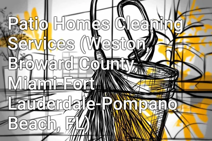 Patio Homes Cleaning Services (Weston, Broward County, Miami-Fort Lauderdale-Pompano Beach, FL)