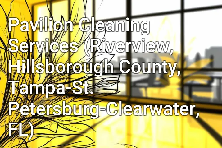 Pavilion Cleaning Services (Riverview, Hillsborough County, Tampa-St. Petersburg-Clearwater, FL)