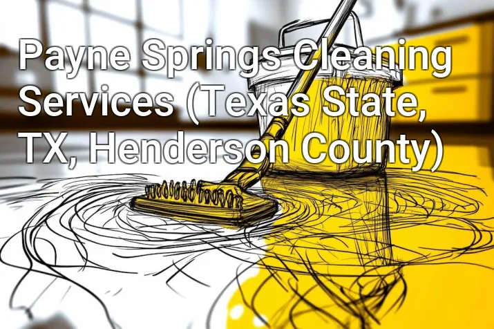 Payne Springs Cleaning Services (Texas State, TX, Henderson County)
