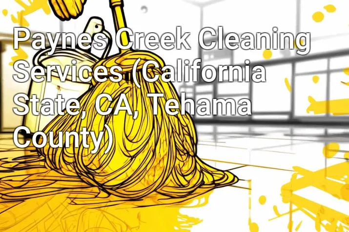 Paynes Creek Cleaning Services (California State, CA, Tehama County)