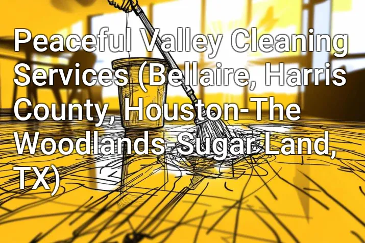 Peaceful Valley Cleaning Services (Bellaire, Harris County, Houston-The Woodlands-Sugar Land, TX)