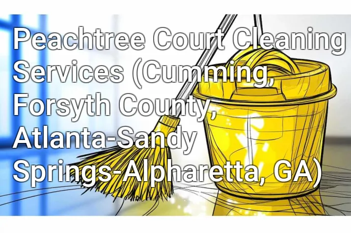 Peachtree Court Cleaning Services (Cumming, Forsyth County, Atlanta-Sandy Springs-Alpharetta, GA)