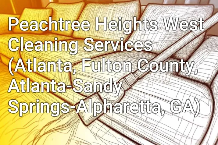 Peachtree Heights West Cleaning Services (Atlanta, Fulton County, Atlanta-Sandy Springs-Alpharetta, GA)