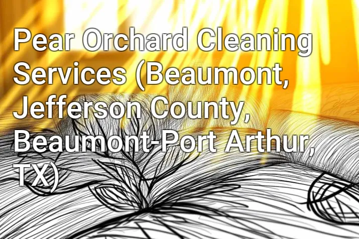 Pear Orchard Cleaning Services (Beaumont, Jefferson County, Beaumont-Port Arthur, TX)