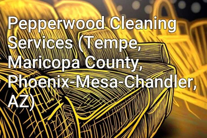 Pepperwood Cleaning Services (Tempe, Maricopa County, Phoenix-Mesa-Chandler, AZ)