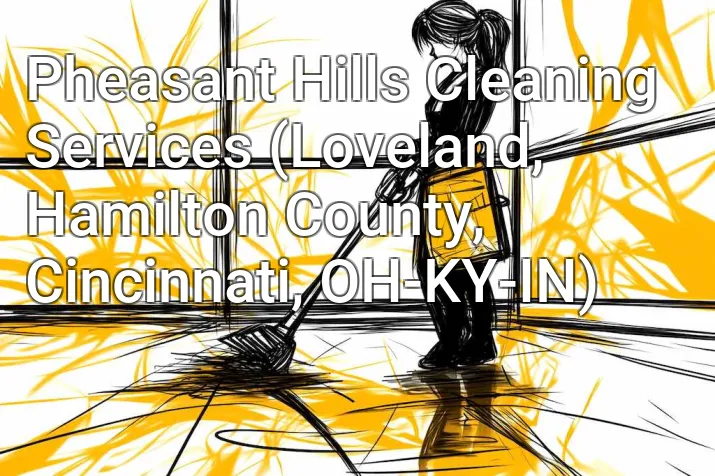 Pheasant Hills Cleaning Services (Loveland, Hamilton County, Cincinnati, OH-KY-IN)