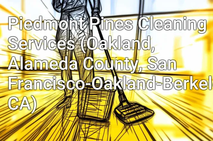 Piedmont Pines Cleaning Services (Oakland, Alameda County, San Francisco-Oakland-Berkeley, CA)