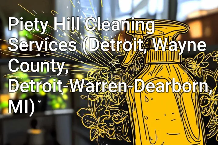 Piety Hill Cleaning Services (Detroit, Wayne County, Detroit-Warren-Dearborn, MI)