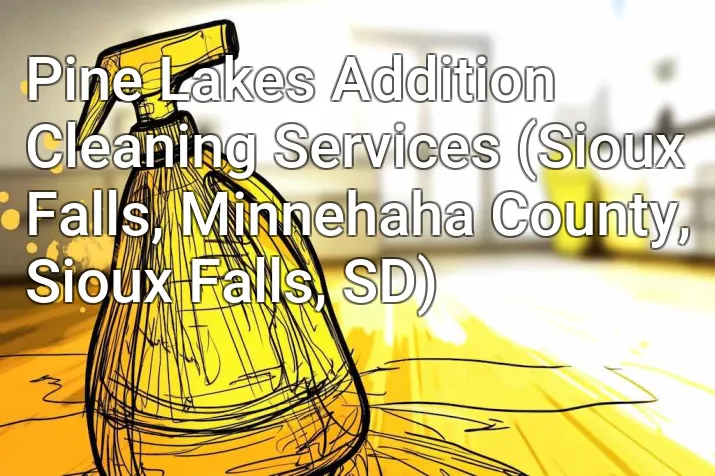 Pine Lakes Addition Cleaning Services (Sioux Falls, Minnehaha County, Sioux Falls, SD)