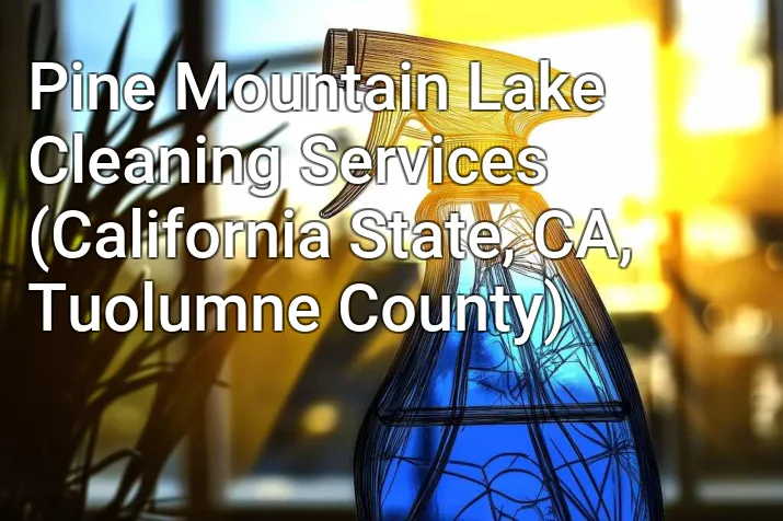 Pine Mountain Lake Cleaning Services (California State, CA, Tuolumne County)