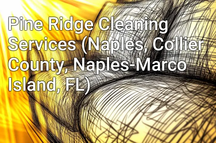 Pine Ridge Cleaning Services (Naples, Collier County, Naples-Marco Island, FL)