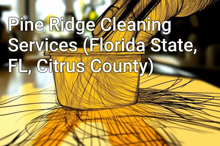 Pine Ridge Cleaning Services (Florida State, FL, Citrus County)