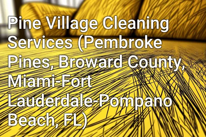 Pine Village Cleaning Services (Pembroke Pines, Broward County, Miami-Fort Lauderdale-Pompano Beach, FL)