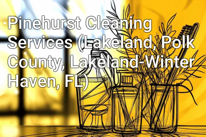 Pinehurst Cleaning Services (Lakeland, Polk County, Lakeland-Winter Haven, FL)