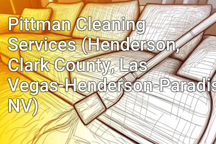 Pittman Cleaning Services (Henderson, Clark County, Las Vegas-Henderson-Paradise, NV)