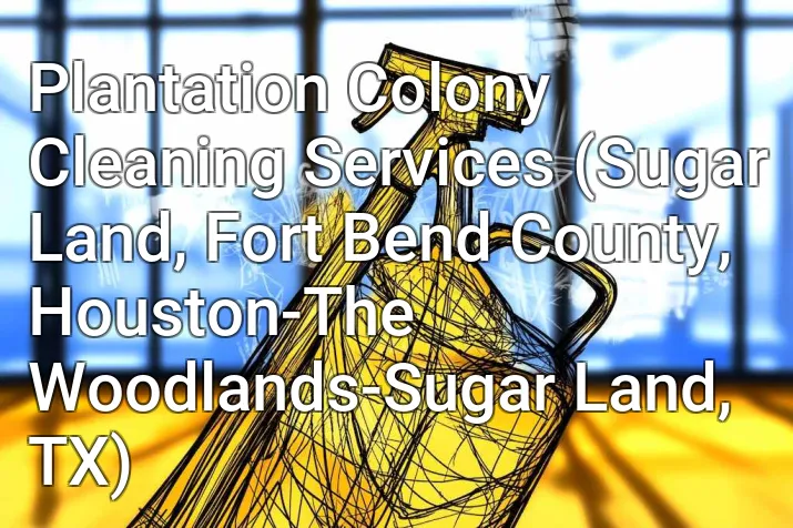 Plantation Colony Cleaning Services (Sugar Land, Fort Bend County, Houston-The Woodlands-Sugar Land, TX)
