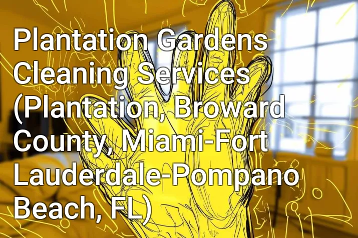 Plantation Gardens Cleaning Services (Plantation, Broward County, Miami-Fort Lauderdale-Pompano Beach, FL)