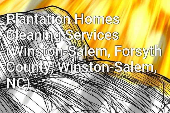 Plantation Homes Cleaning Services (Winston-Salem, Forsyth County, Winston-Salem, NC)