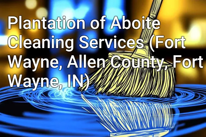Plantation of Aboite Cleaning Services (Fort Wayne, Allen County, Fort Wayne, IN)