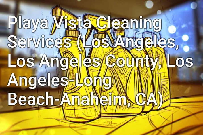 Playa Vista Cleaning Services (Los Angeles, Los Angeles County, Los Angeles-Long Beach-Anaheim, CA)