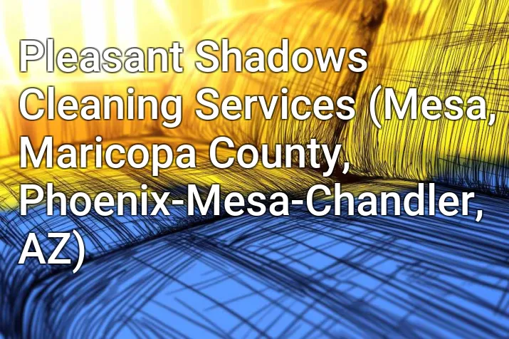 Pleasant Shadows Cleaning Services (Mesa, Maricopa County, Phoenix-Mesa-Chandler, AZ)
