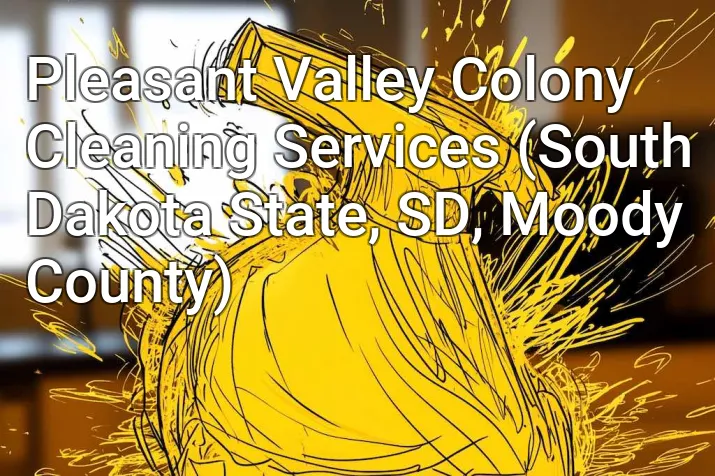 Pleasant Valley Colony Cleaning Services (South Dakota State, SD, Moody County)