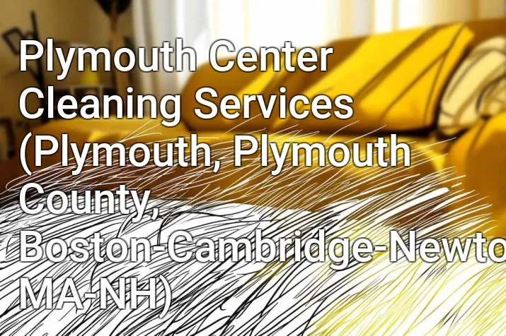 Plymouth Center Cleaning Services (Plymouth, Plymouth County, Boston-Cambridge-Newton, MA-NH)