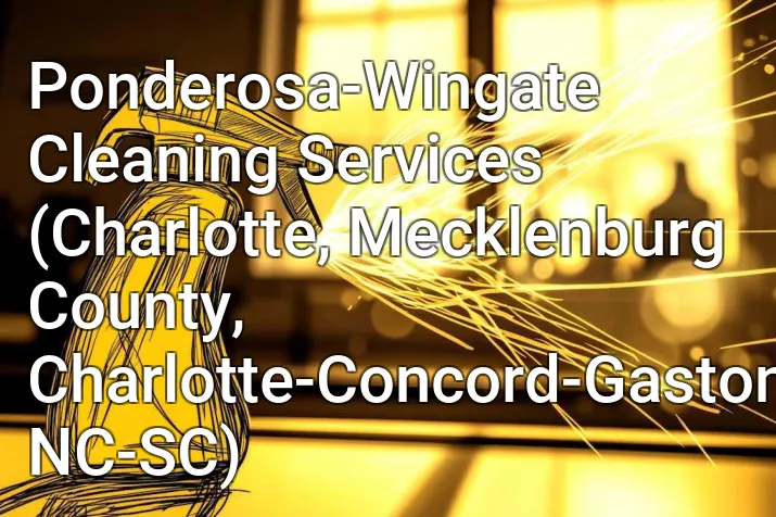 Ponderosa-Wingate Cleaning Services (Charlotte, Mecklenburg County, Charlotte-Concord-Gastonia, NC-SC)
