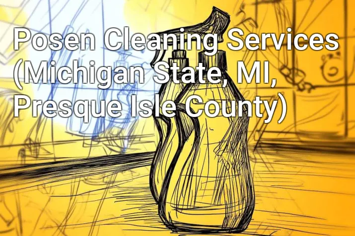 Posen Cleaning Services (Michigan State, MI, Presque Isle County)