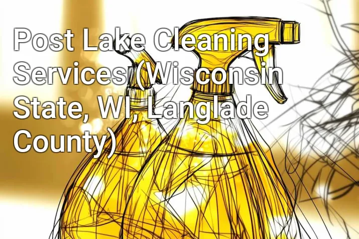 Post Lake Cleaning Services (Wisconsin State, WI, Langlade County)