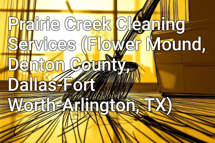 Prairie Creek Cleaning Services (Flower Mound, Denton County, Dallas-Fort Worth-Arlington, TX)