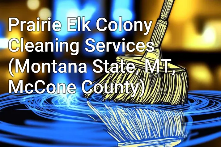 Prairie Elk Colony Cleaning Services (Montana State, MT, McCone County)