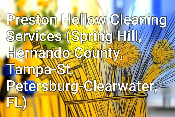 Preston Hollow Cleaning Services (Spring Hill, Hernando County, Tampa-St. Petersburg-Clearwater, FL)