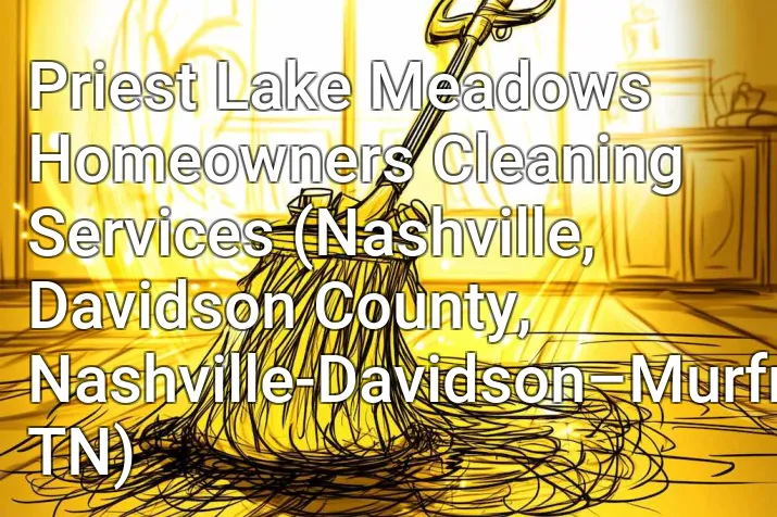 Priest Lake Meadows Homeowners Cleaning Services (Nashville, Davidson County, Nashville-Davidson–Murfreesboro–Franklin, TN)