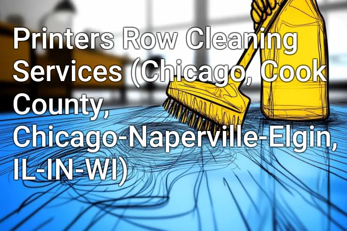 Printers Row Cleaning Services (Chicago, Cook County, Chicago-Naperville-Elgin, IL-IN-WI)
