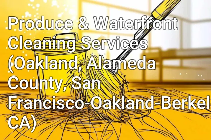 Produce & Waterfront Cleaning Services (Oakland, Alameda County, San Francisco-Oakland-Berkeley, CA)