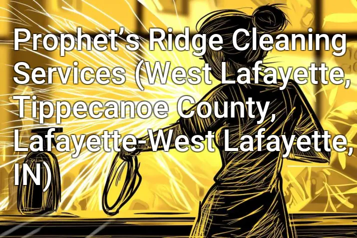 Prophet’s Ridge Cleaning Services (West Lafayette, Tippecanoe County, Lafayette-West Lafayette, IN)