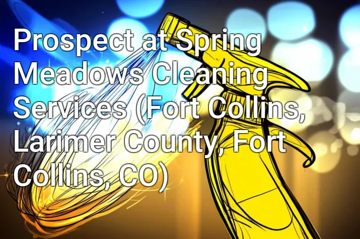 Prospect at Spring Meadows Cleaning Services (Fort Collins, Larimer County, Fort Collins, CO)