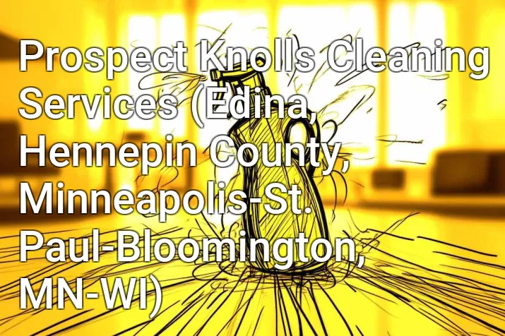 Prospect Knolls Cleaning Services (Edina, Hennepin County, Minneapolis-St. Paul-Bloomington, MN-WI)