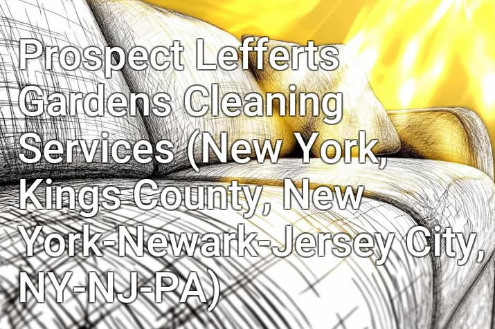 Prospect Lefferts Gardens Cleaning Services (New York, Kings County, New York-Newark-Jersey City, NY-NJ-PA)