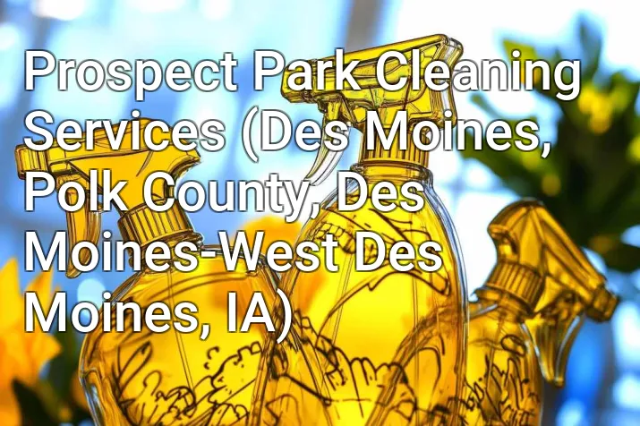 Prospect Park Cleaning Services (Des Moines, Polk County, Des Moines-West Des Moines, IA)