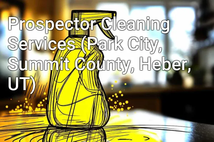 Prospector Cleaning Services (Park City, Summit County, Heber, UT)