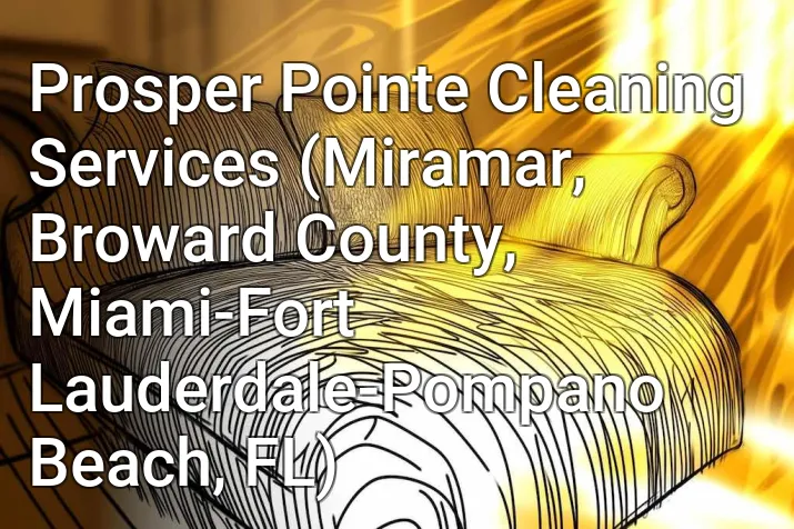 Prosper Pointe Cleaning Services (Miramar, Broward County, Miami-Fort Lauderdale-Pompano Beach, FL)