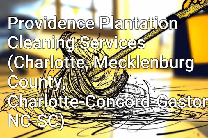 Providence Plantation Cleaning Services (Charlotte, Mecklenburg County, Charlotte-Concord-Gastonia, NC-SC)