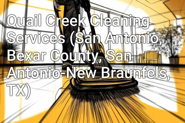 Quail Creek Cleaning Services (San Antonio, Bexar County, San Antonio-New Braunfels, TX)